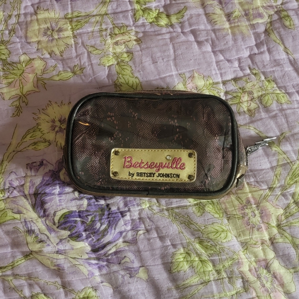 vintage Betsey Johnson makeup bag